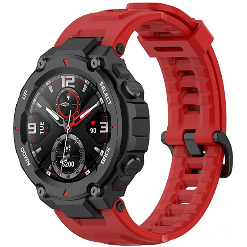 Ανταλλακτικό λουράκι QuickFit Softband Xiaomi Amazfit T-Rex 3 Red Ανταλλακτικό λουράκι QuickFit Softband Xiaomi Amazfit T-Rex 3 Red